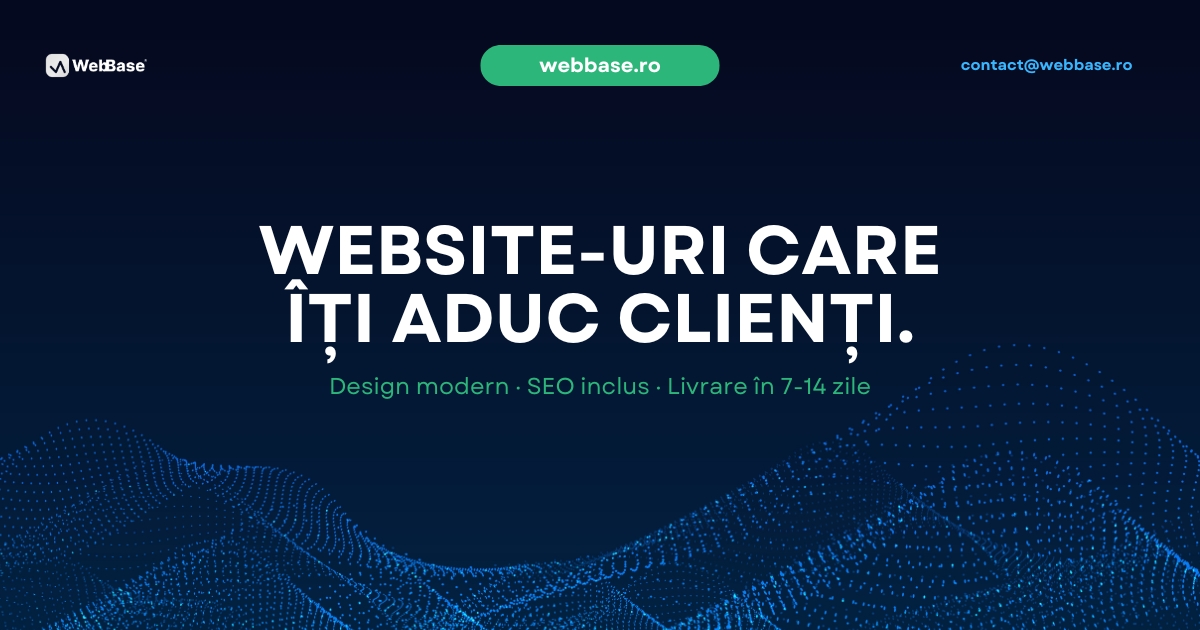 Creare site web și SEO local în Gorj - WebBase
