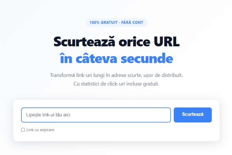 Cum scurtezi un URL gratuit - urlab.ro
